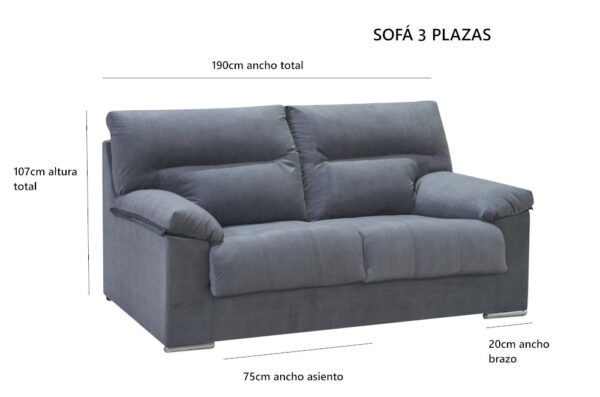 JUEGO DE SOFÁS 3+2 ALEX - Imagen 3