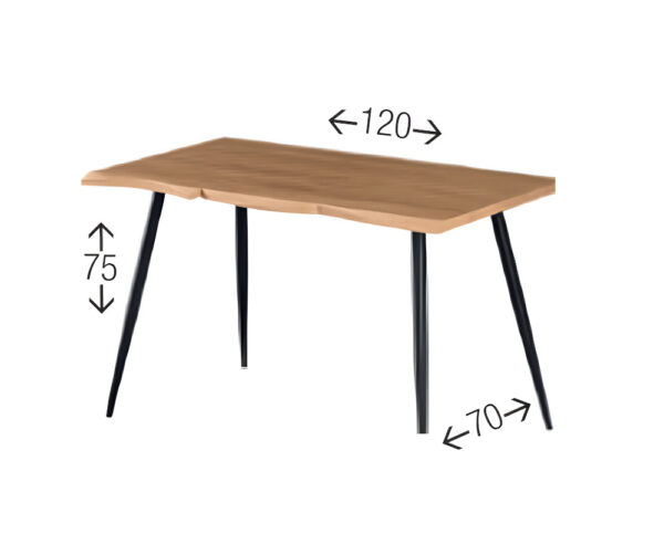 MESA ACABADO ROBLE IRREGULAR RUSTIC - Imagen 4