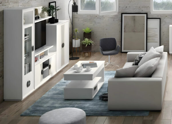 MESA CENTRO ELEVABLE CON CAJÓN PERLA - Imagen 2