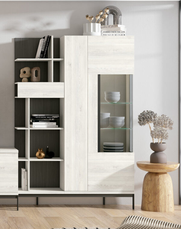 MÓDULO VITRINA CON LED 137CM ENEX