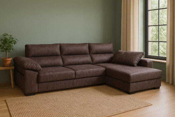 CHAISLONGUE DERECHA 280CM CON POUFS LIBRA - Imagen 4