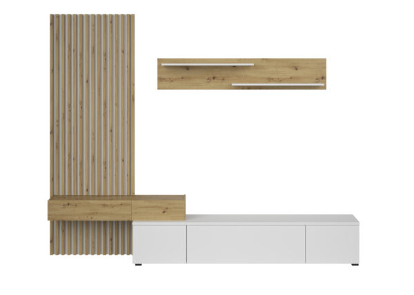 MODULAR CON PANEL ALISTONADO DE MADERA PISA - Imagen 4