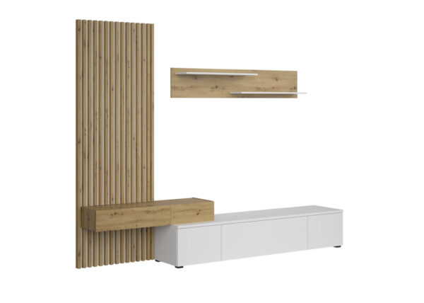 MODULAR CON PANEL ALISTONADO DE MADERA PISA - Imagen 3