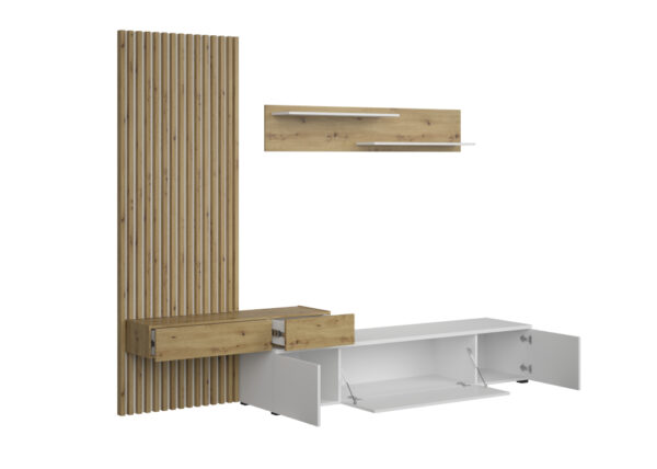 MODULAR CON PANEL ALISTONADO DE MADERA PISA - Imagen 5