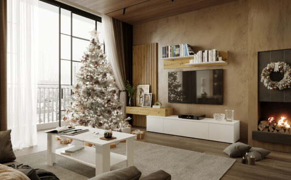 MODULAR CON PANEL ALISTONADO DE MADERA PISA - Imagen 7
