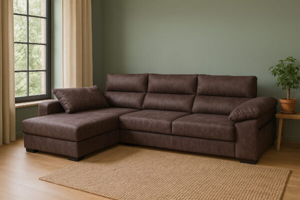 CHAISLONGUE IZQUIERDA 280CM CON POUFS LIBRA - Imagen 4