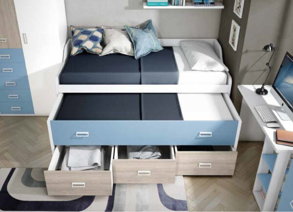 CAMA NIDO CON TRES CAJONES YULEN - Imagen 2