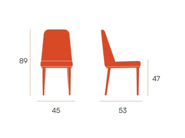 SILLA COMEDOR TAPIZADA CONOR - Imagen 3