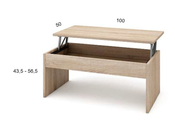 MESA DE CENTRO ELEVABLE BRISA - Imagen 2