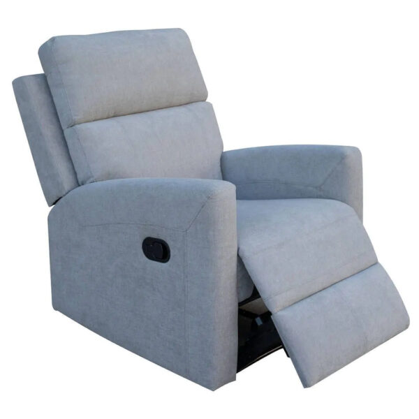 SILLÓN RELAX MANUAL DE PALANCA GRIS MAR
