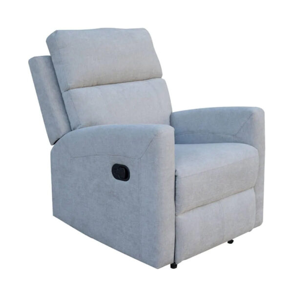 SILLÓN RELAX MANUAL DE PALANCA GRIS MAR