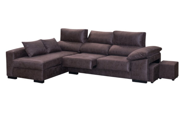 CHAISLONGUE IZQUIERDA 280CM CON POUFS LIBRA - Imagen 3
