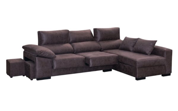 CHAISLONGUE DERECHA 280CM CON POUFS LIBRA - Imagen 3