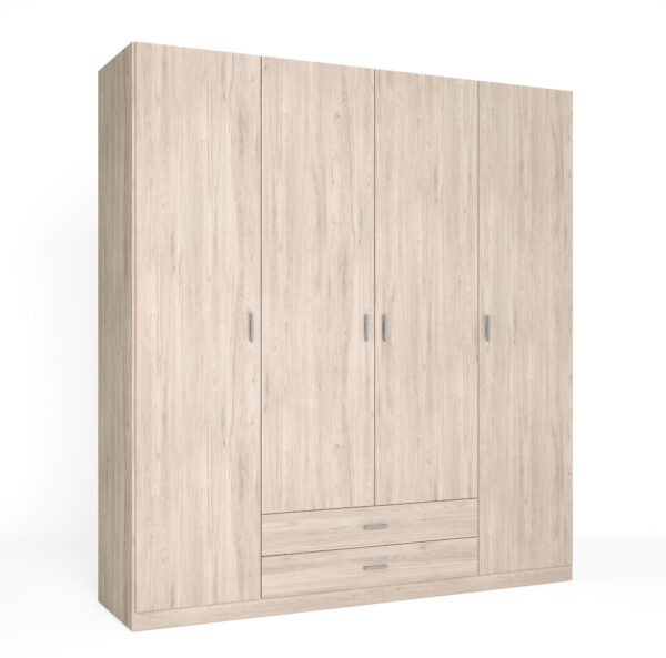 ARMARIO 4 PUERTAS Y 2 CAJONES 198CM
