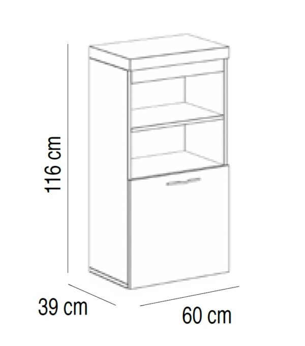 COMPOSICIÓN APILABLE BLANCO 275CM CON LED - Imagen 3