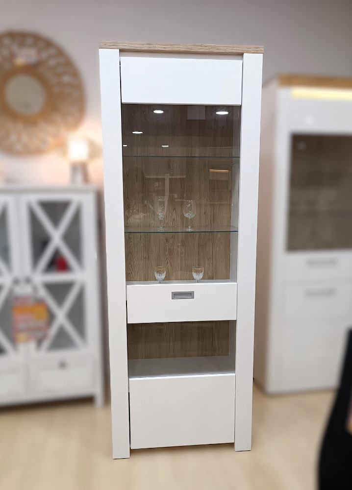 VITRINA ALTA BLANCO BRILLO